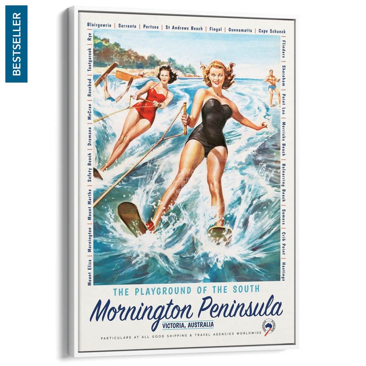 Mornington Peninsula Playground | Australia A3 297 X 420Mm 11.7 16.5 Inches / Canvas Floating Frame