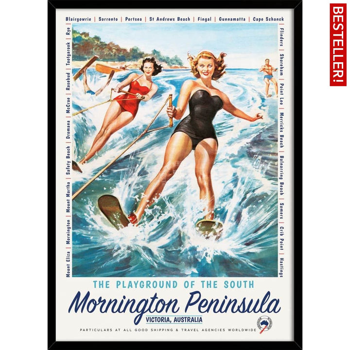 Mornington Peninsula: The Playground Of South | Australia 422Mm X 295Mm 16.6 11.6 A3 / Black Print