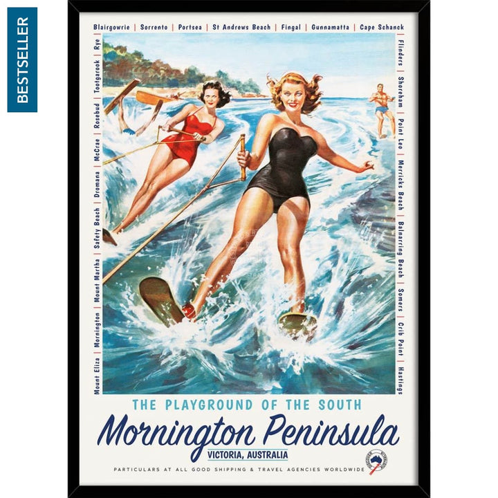 Mornington Peninsula: The Playground Of South | Australia 422Mm X 295Mm 16.6 11.6 A3 / Black Print