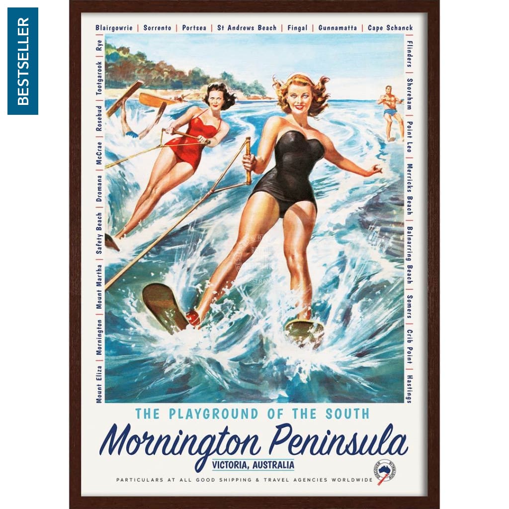 Mornington Peninsula: The Playground Of South | Australia 422Mm X 295Mm 16.6 11.6 A3 / Dark Oak
