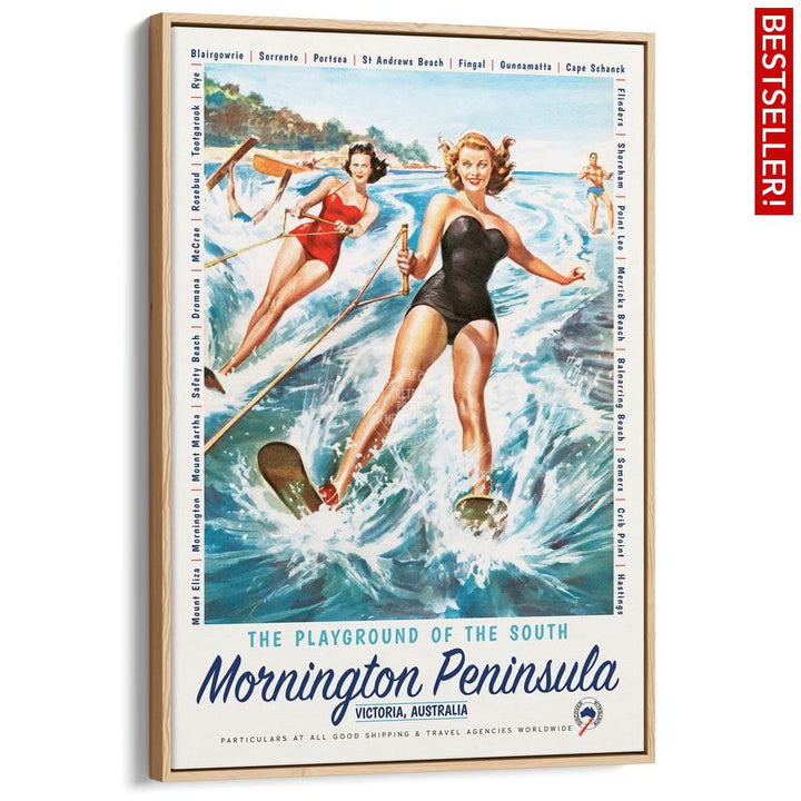 Mornington Peninsula Playground | Australia A3 297 X 420Mm 11.7 16.5 Inches / Canvas Floating Frame