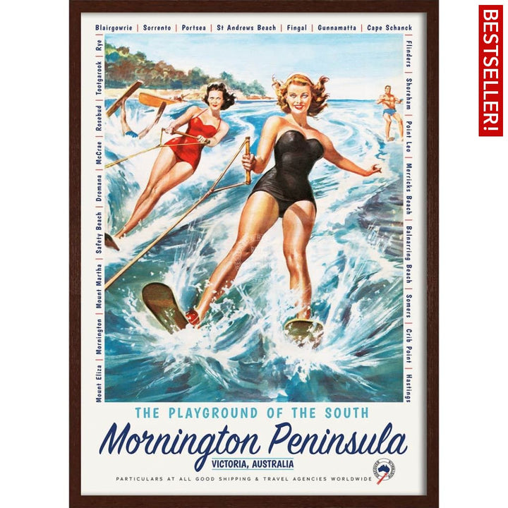 Mornington Peninsula: The Playground Of South | Australia 422Mm X 295Mm 16.6 11.6 A3 / Dark Oak