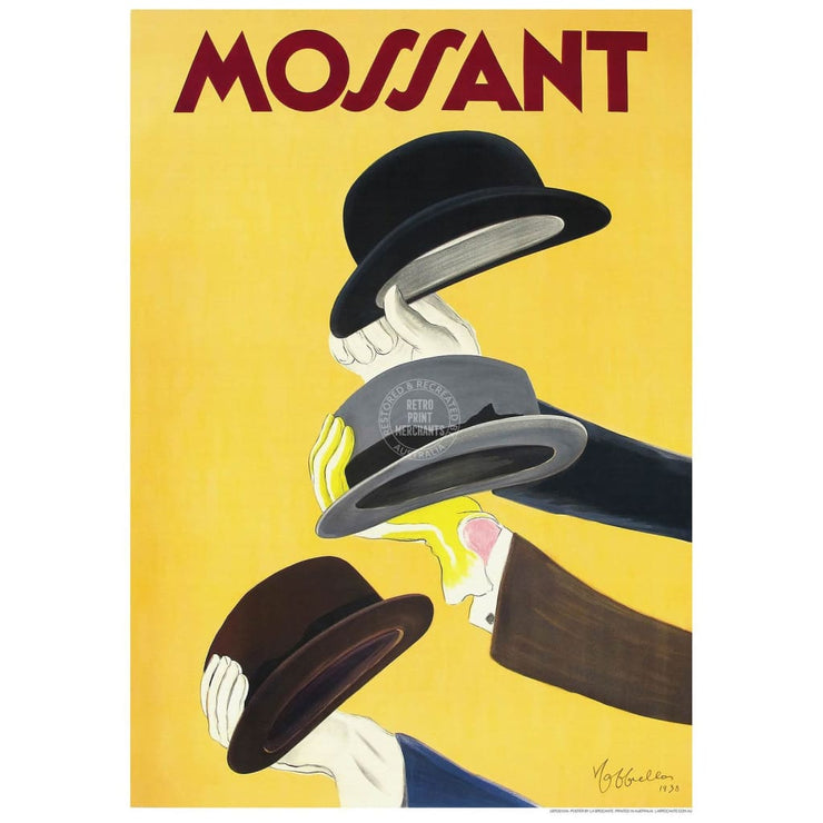 Mossant 3 Hats | France Print Art