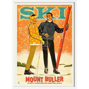 Mount Buller 1960S | Australia 422Mm X 295Mm 16.6 11.6 A3 / White Print Art