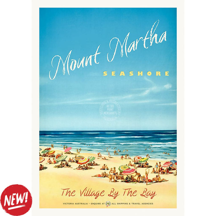 Mount Martha Seashore | Australia A4 210 X 297Mm 8.3 11.7 Inches / Unframed Print Art