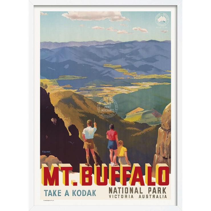Mt Buffalo | Australia 422Mm X 295Mm 16.6 11.6 A3 / White Print Art