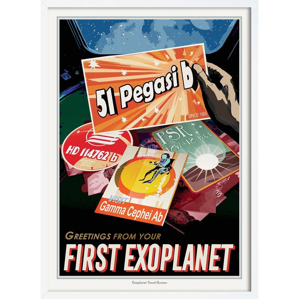 Nasa 51 Pegasi B | Usa 422Mm X 295Mm 16.6 11.6 A3 / White Print Art