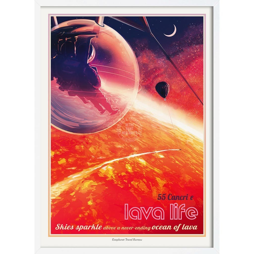 Nasa 55 Cancri E | Usa 422Mm X 295Mm 16.6 11.6 A3 / White Print Art
