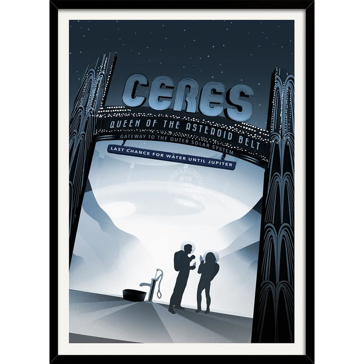 Nasa Ceres | Usa 422Mm X 295Mm 16.6 11.6 A3 / Black Print Art