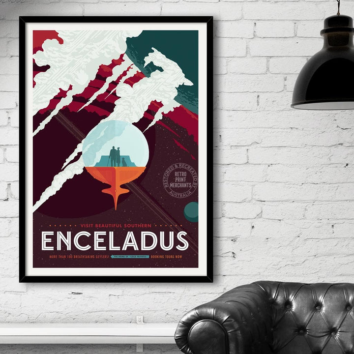 Nasa Enceladus | Usa Print Art
