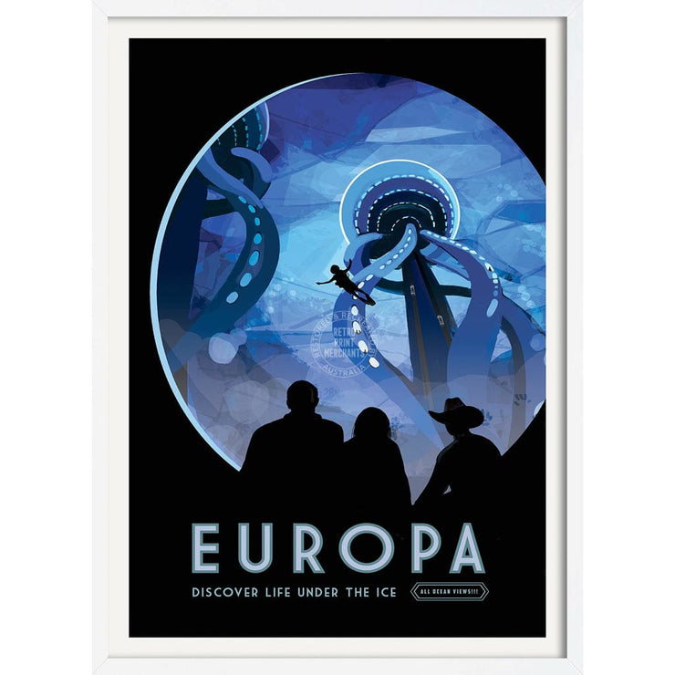 Nasa Europa | Usa 422Mm X 295Mm 16.6 11.6 A3 / White Print Art