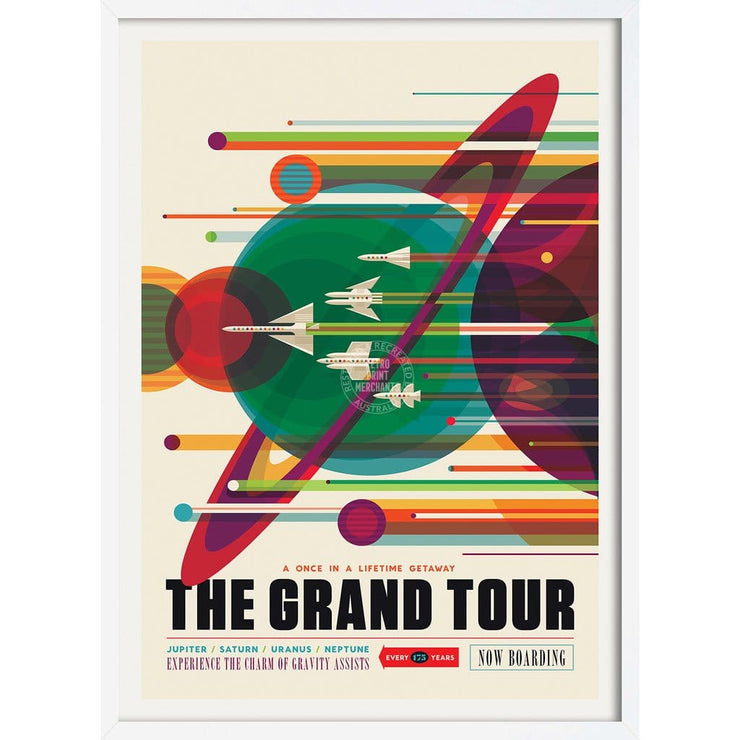 Nasa Grand Tour | Usa 422Mm X 295Mm 16.6 11.6 A3 / White Print Art