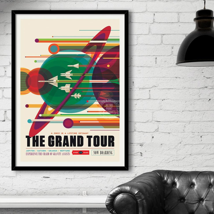 Nasa Grand Tour | Usa Print Art