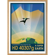 Nasa Hd 40307G | Usa 422Mm X 295Mm 16.6 11.6 A3 / Natural Oak Print Art