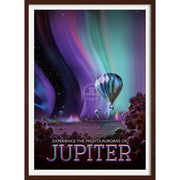 Nasa Jupiter | Usa 422Mm X 295Mm 16.6 11.6 A3 / Dark Oak Print Art