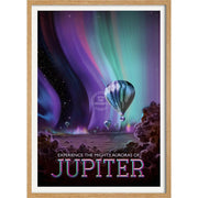 Nasa Jupiter | Usa 422Mm X 295Mm 16.6 11.6 A3 / Natural Oak Print Art