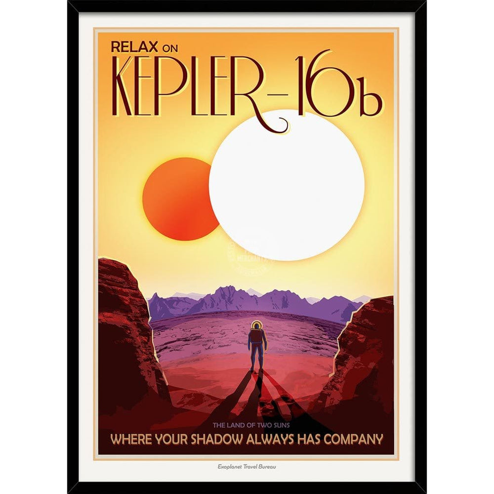 Nasa Kepler-16B | Usa 422Mm X 295Mm 16.6 11.6 A3 / Black Print Art