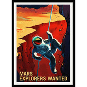 Nasa Mars Explorers | Usa 422Mm X 295Mm 16.6 11.6 A3 / Black Print Art