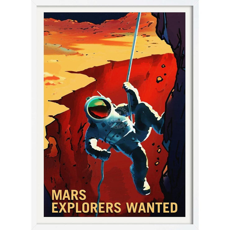 Nasa Mars Explorers | Usa 422Mm X 295Mm 16.6 11.6 A3 / White Print Art