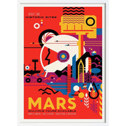 Nasa Mars Tours | Usa 422Mm X 295Mm 16.6 11.6 A3 / White Print Art
