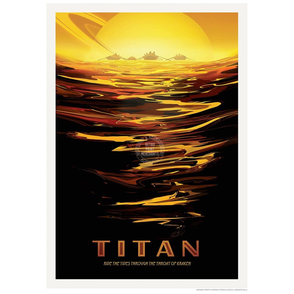 Nasa Titan | Usa 422Mm X 295Mm 16.6 11.6 A3 / Unframed Print Art