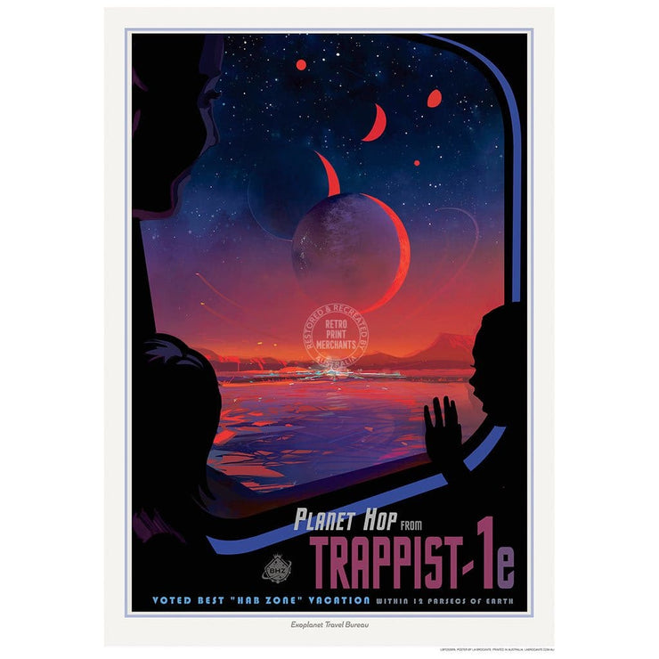 Nasa Trappist-1E | Usa 422Mm X 295Mm 16.6 11.6 A3 / Unframed Print Art