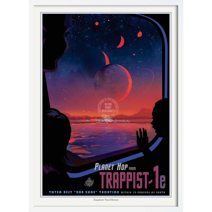 Nasa Trappist-1E | Usa 422Mm X 295Mm 16.6 11.6 A3 / White Print Art