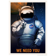 Nasa We Need You | Usa 422Mm X 295Mm 16.6 11.6 A3 / Unframed Print Art