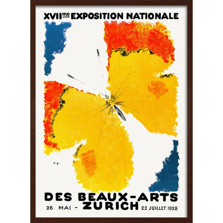 National Exhibition Of Fine Arts 1928 | Switzerland A3 297 X 420Mm 11.7 16.5 Inches / Framed Print -