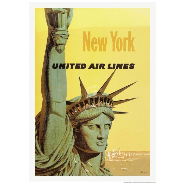 New York Statue Of Liberty | Usa 422Mm X 295Mm 16.6 11.6 A3 / Unframed Print Art