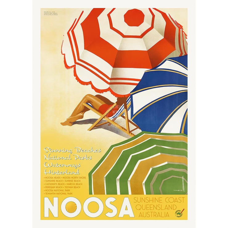 Noosa | Australia A3 297 X 420Mm 11.7 16.5 Inches / Unframed Print Art