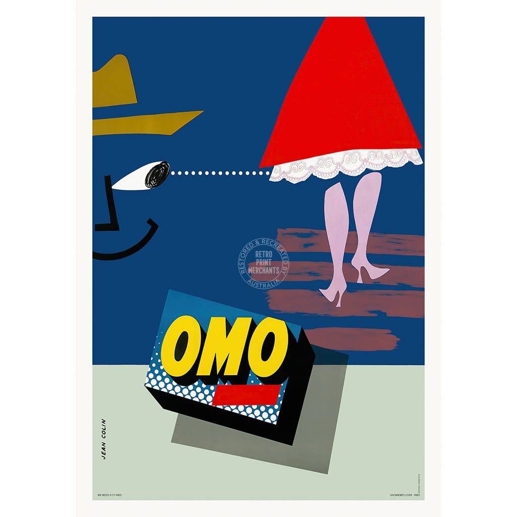 Omo Washing Powder | France A3 297 X 420Mm 11.7 16.5 Inches / Unframed Print Art