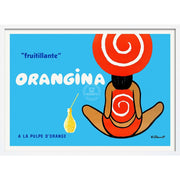 Orangina 1960S | France A3 297 X 420Mm 11.7 16.5 Inches / Framed Print - White Timber Art