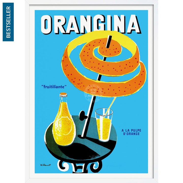 Orangina Fruitillante | France 422Mm X 295Mm 16.6 11.6 A3 / White Print Art