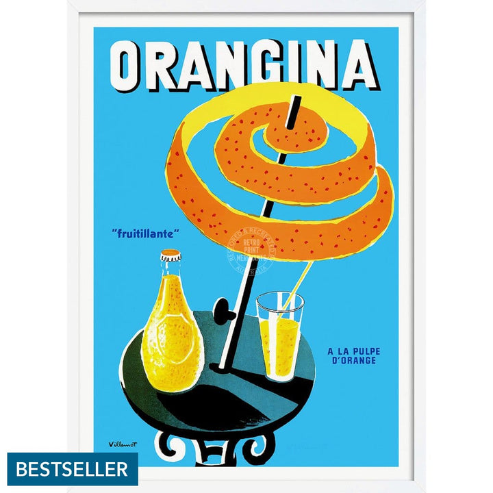 Orangina Fruitillante | France 422Mm X 295Mm 16.6 11.6 A3 / White Print Art