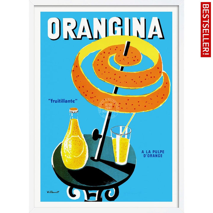 Orangina Fruitillante | France 422Mm X 295Mm 16.6 11.6 A3 / White Print Art