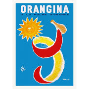 Orangina Sun 1965 | France A3 297 X 420Mm 11.7 16.5 Inches / Unframed Print Art