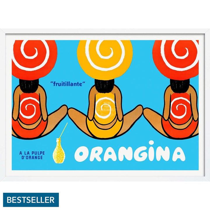 Orangina Triplets | France 422Mm X 295Mm 16.6 11.6 A3 / White Print Art
