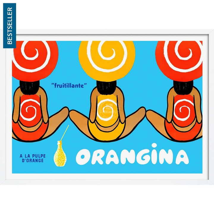 Orangina Triplets | France 422Mm X 295Mm 16.6 11.6 A3 / White Print Art