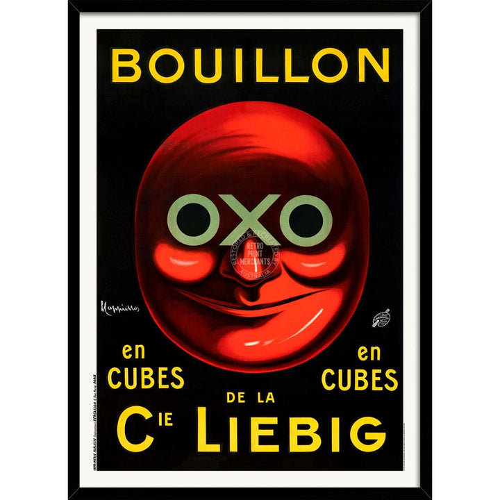 OXO STOCK CUBES 1911 | FRANCE A3 | 297 x 420mm | 11.7 x 16.5 inches / Framed Print: Natural Oak Timber Print Art