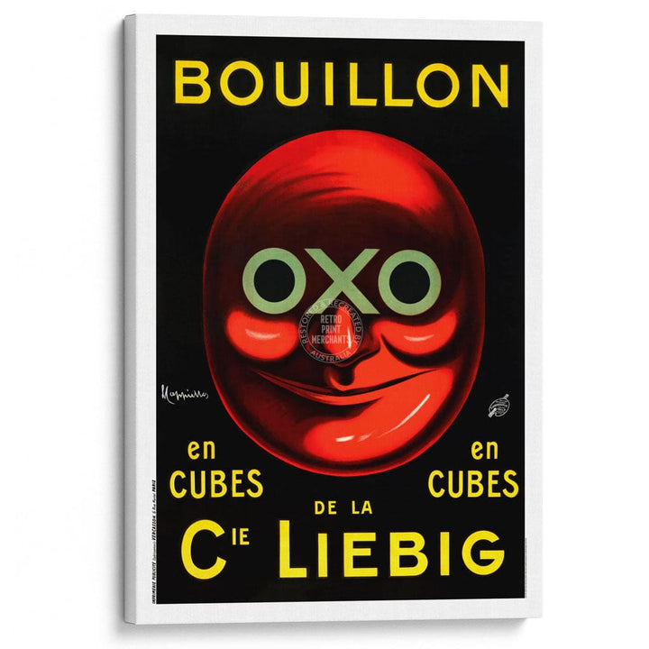 OXO STOCK CUBES 1911 | FRANCE A3 | 297 x 420mm | 11.7 x 16.5 inches / Stretched Canvas Print Art