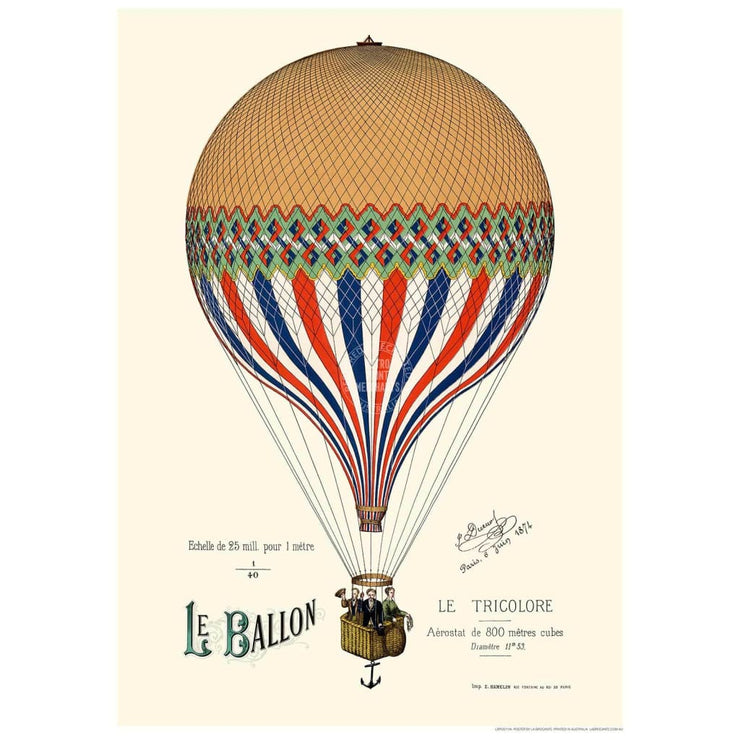 Paris Cream Balloon | France Print Art