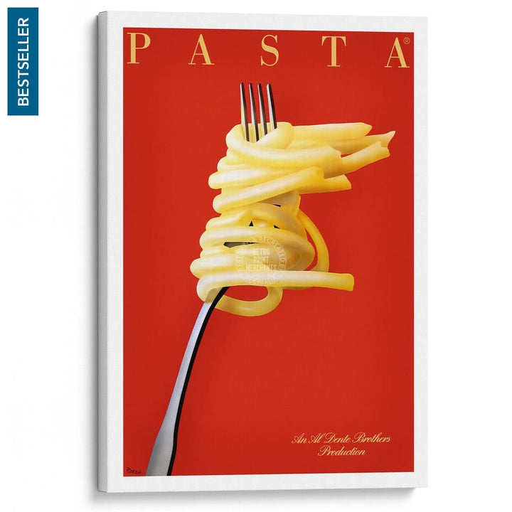Pasta Al Dente | France A3 297 X 420Mm 11.7 16.5 Inches / Stretched Canvas Print Art