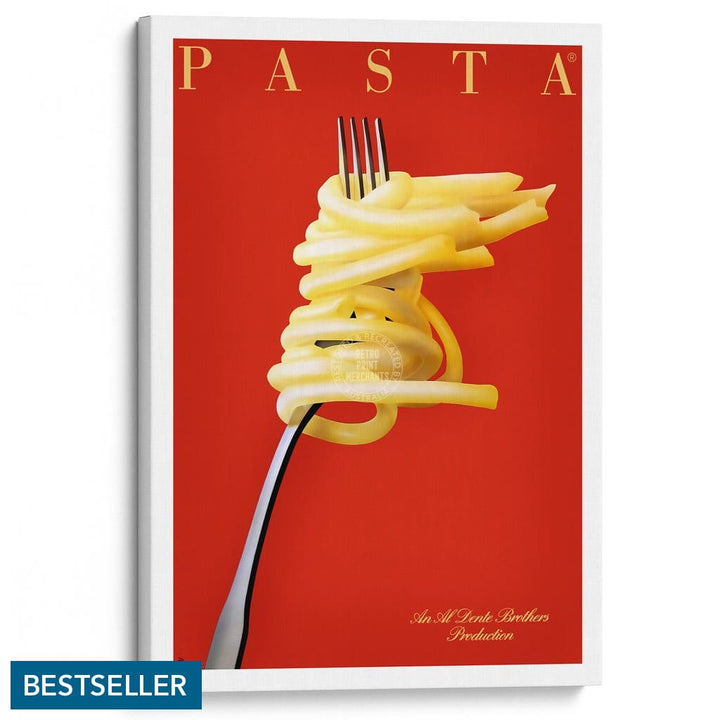 Pasta Al Dente | France A3 297 X 420Mm 11.7 16.5 Inches / Stretched Canvas Print Art