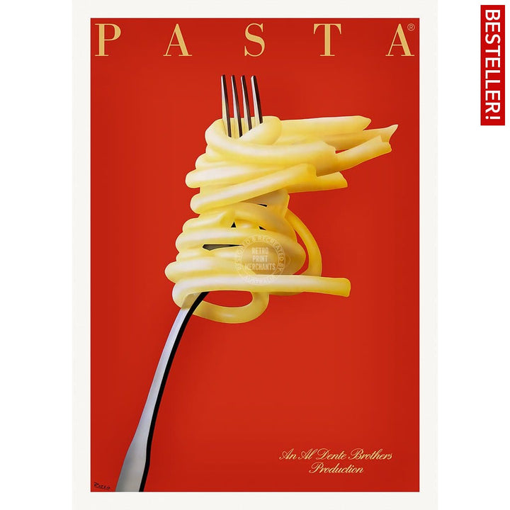 Pasta Al Dente | France A3 297 X 420Mm 11.7 16.5 Inches / Unframed Print Art