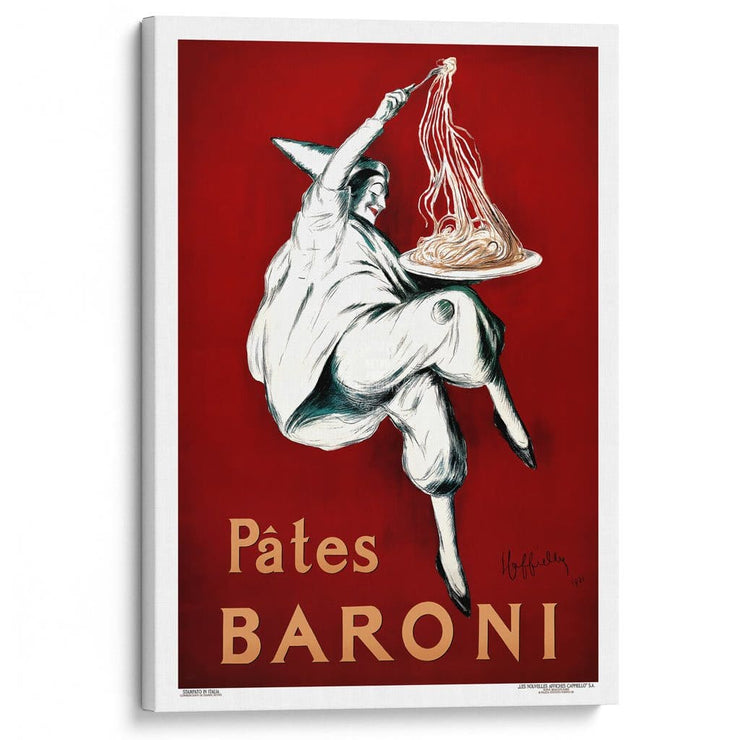 Pâtes Baroni Pasta | France A3 297 X 420Mm 11.7 16.5 Inches / Stretched Canvas Print Art