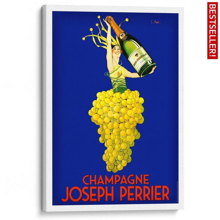 Perrier Champagne | France A3 297 X 420Mm 11.7 16.5 Inches / Stretched Canvas Print Art