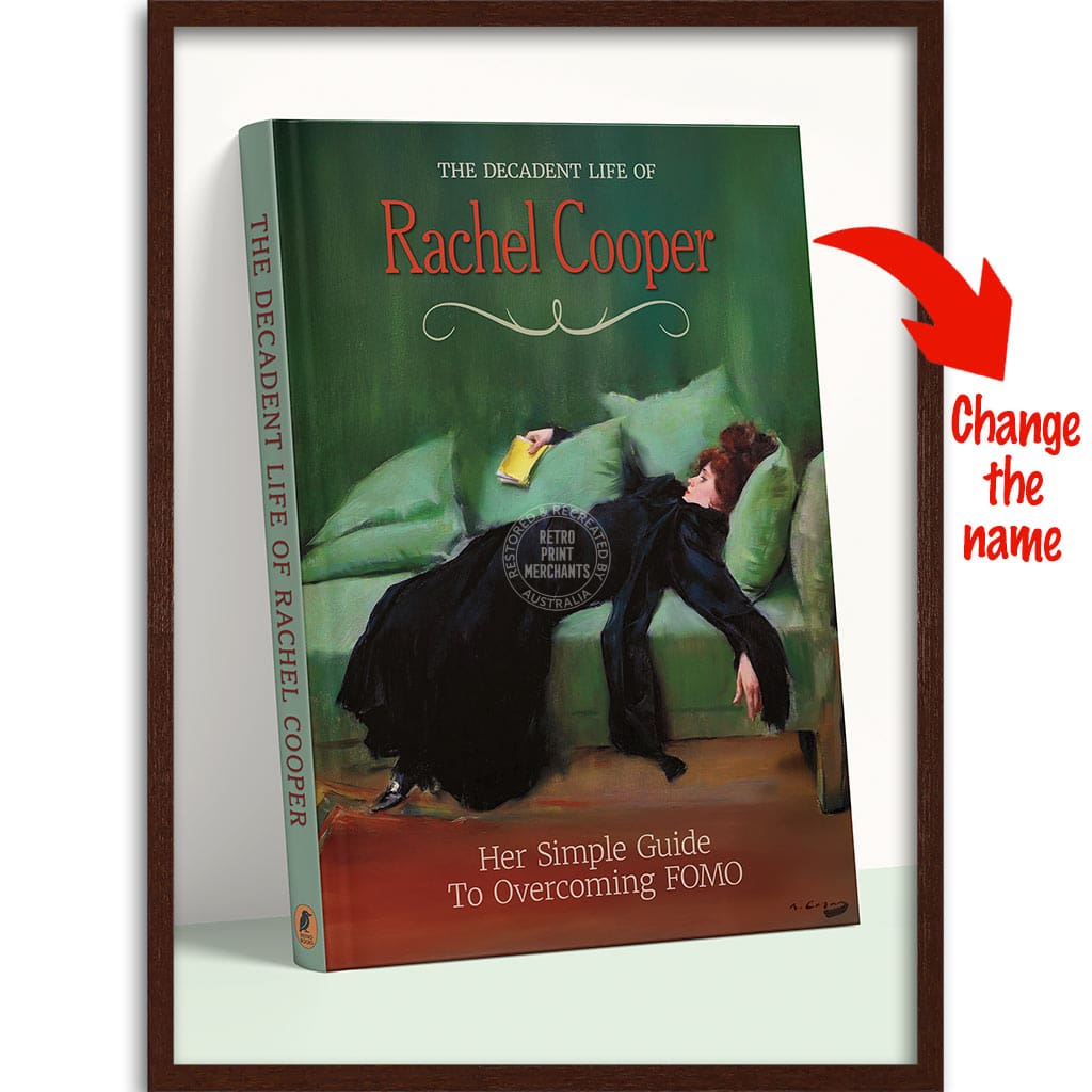 PERSONALISED COVER STORY | DECADENT LIFE A4 | 210 x 297mm | 8.3 x 11.7 inches / Framed Print: Chocolate Oak Timber