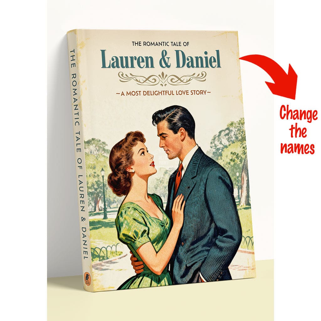 PERSONALISED COVER STORY | LOVE STORY A4 | 210 x 297mm | 8.3 x 11.7 inches / Unframed Print Print Art