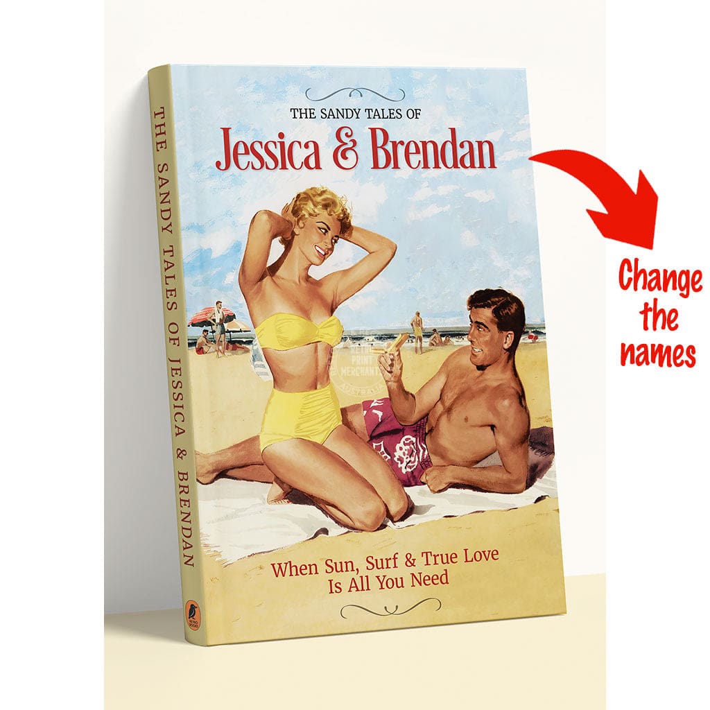 PERSONALISED COVER STORY | SANDY TALES A4 | 210 x 297mm | 8.3 x 11.7 inches / Unframed Print Print Art